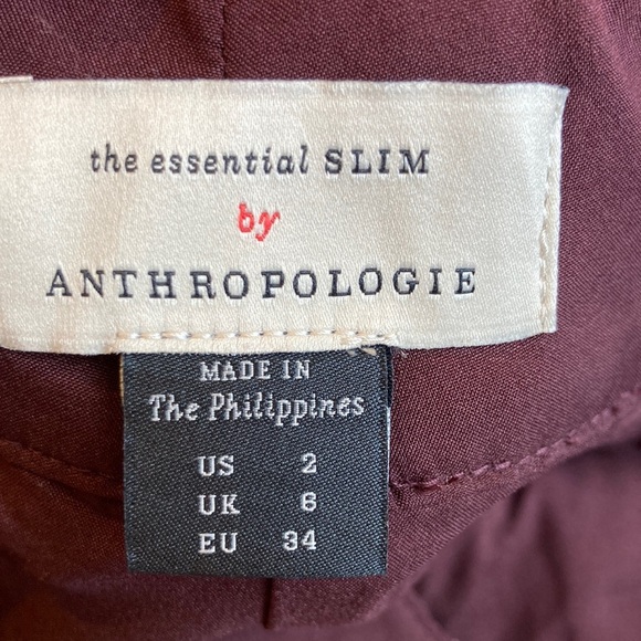 ANTROPOLOGIE The Essential Slim Trousers Size 2 - Picture 8 of 8